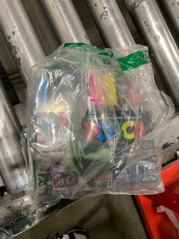 Photo 1 of Posca Full Set of 24 Acrylic Paint Pens with Reversible Fine Point Pen Tips, Posca Pens are Acrylic Paint Markers for Rock Painting, Fabric, Glass Paint, Metal Paint, and Graffiti