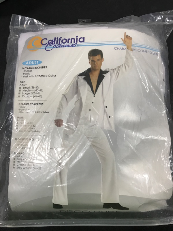 Photo 2 of [Size XL] California Costumes Saturday Night Disco Men's Costume