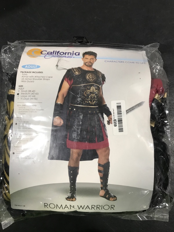 Photo 2 of [Size M] Men's Roman Warrior Adult Costume - M