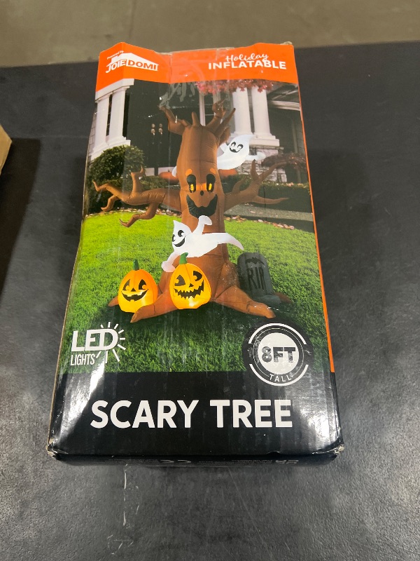 Joiedomi 8 FT Halloween Inflatable Scary Tree with Ghost, Pumpkin and