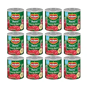 Photo 1 of  bb 12-28-2024   DEL MONTE FRESH CUT Canned Beets Sliced, Canned Vegetables, 12 Pack, 8.25 oz Can