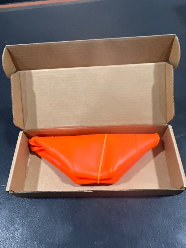 Photo 2 of 2 Pcs Silicone Grease Cup Liners for Blackstone 17" 22" 28" 36" Griddle, Reusable Grease Catcher Liner Grill Grease Tray, Griddle Accessories, Orange