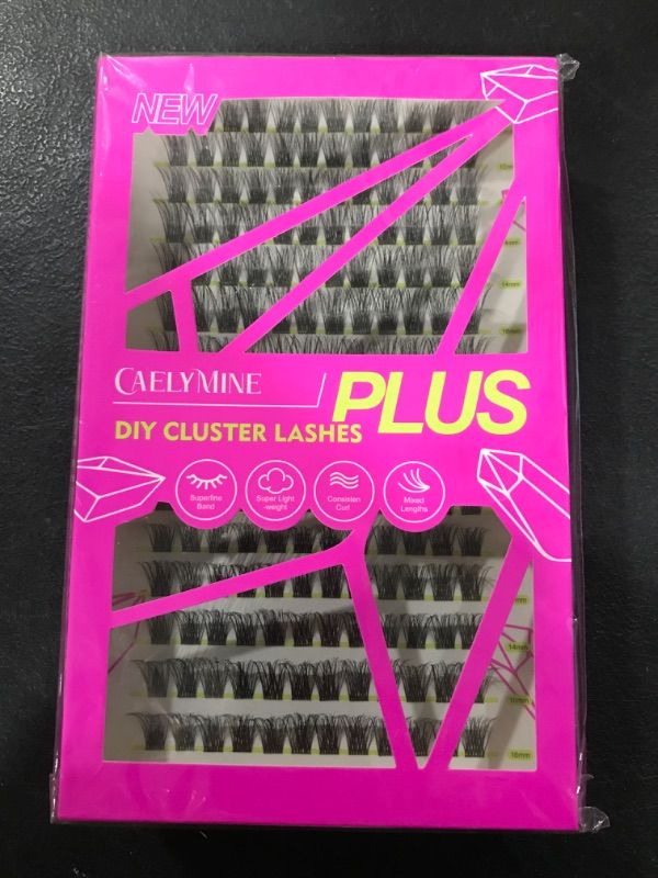 Photo 2 of Eyelash Clusters 168pcs D Curl Lash Clusters Reusable Lash Extension Clusters, Super Thin Band DIY Lash Extension at Home Easy to Apply Natural Look 10-16mm C03 20pc