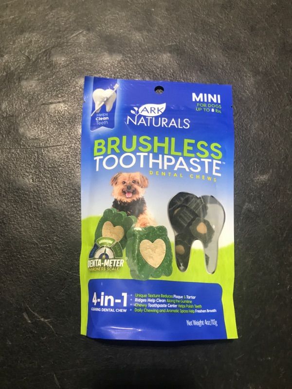 Photo 1 of Ark Naturals Brushless Toothpaste Dental Chew - Mini - BBD DEC 2024