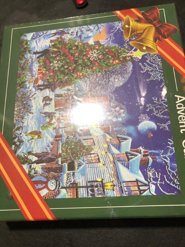 Photo 2 of 1008 Pcs Christmas Jigsaw Puzzle Advent Calendar 2024 for Adults Women Kids Teens 24 Day Christmas Countdown Adult Men Advent Calendar Puzzle 2024 Christmas Advent Puzzle Gifts for Teen Boys Girls