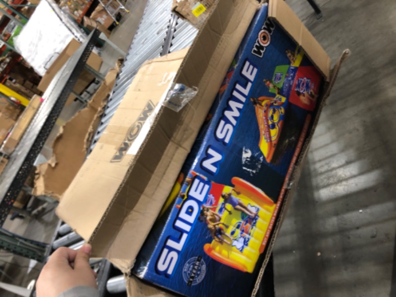 Photo 1 of Wow Sports - Sports Slide N Smile - Inflatable Floating Giant Water Slide for Adults & Children - Pool Accessory - Perfect for Lake & Pool Parties - 2 Lanes