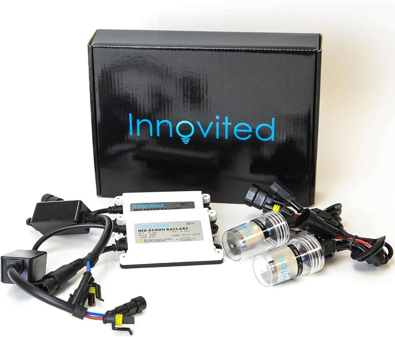 Photo 1 of H11 H9 H8 6000K HID Xenon Bulb x 1 pair bundle with 2 x 55W Platinum Digital Ballast (Diamond White)