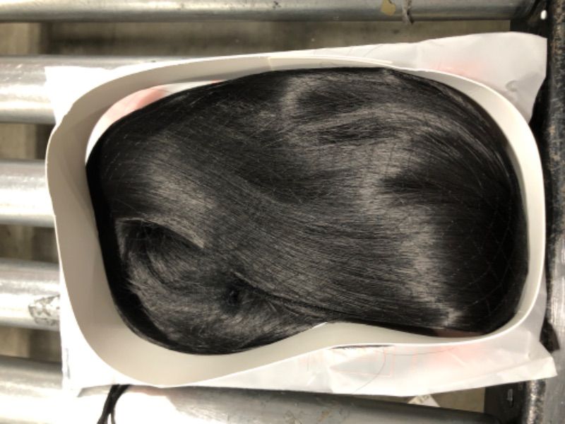 Photo 2 of MUPUL Long Black Wig Straight Widnesday Mordicia Adaams Wig Women Halloween Costume Wigs For Women