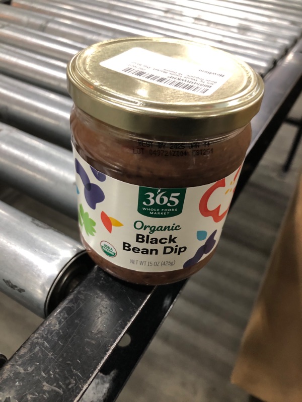 Photo 2 of 365 by Whole Foods Market, Dip Black Bean Organic, 15 Ounce EXPIRES JAN 14 2025