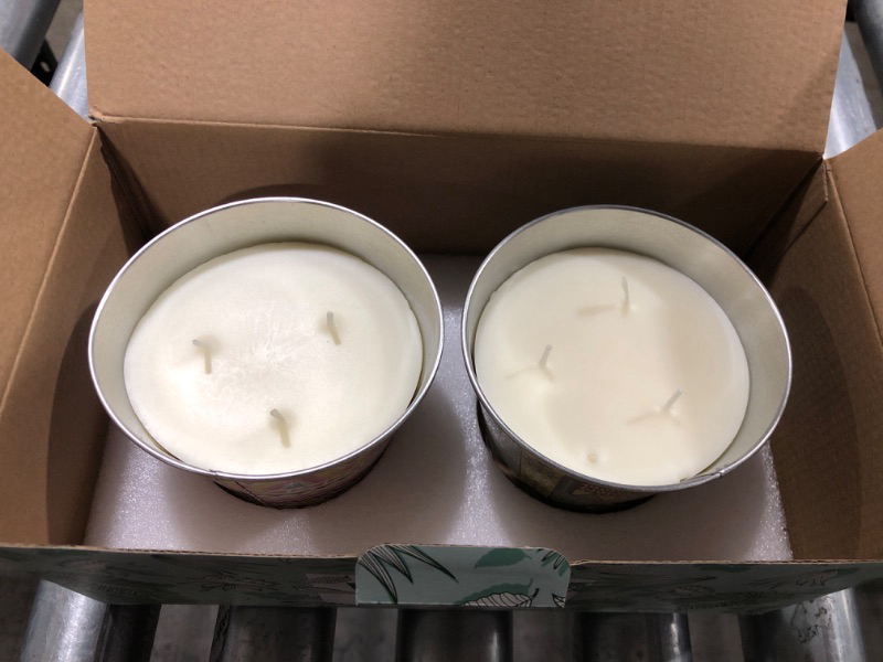 Photo 2 of 2 Pack Citronella Candles Outdoor and Indoor, 17Oz Soy Wax Candle in Large Bucket for Patio Ledge Garden Yard Beach