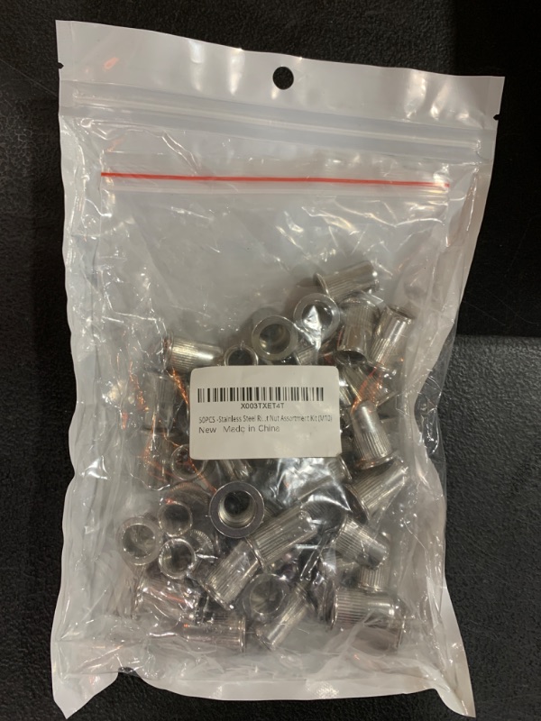 Photo 1 of 50PCS -Stainless Steel Rivet Nuts, M10 Carbon Steel Metric Rivet Nut Assortment Kit (M10)