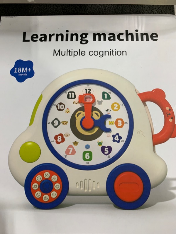 Photo 1 of COUOMOXA Learning Clock for Toddlers: Interactive Educational Toy with Montessori Principles - Sensory Clock for 1-3 Year Olds