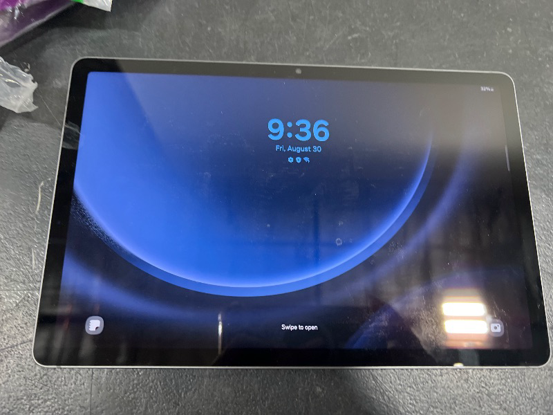 Photo 3 of SERIAL NUMBER   R52X50BXA4Y  Samsung Galaxy Tab S9 FE 10.9” 128GB WiFi Android Tablet, Large Display, Long Battery Life, Powerful Processor, S Pen, 8MP Camera, Lightweight Durable Design, Expandable Storage, US Version,2023,    Gray PEN 