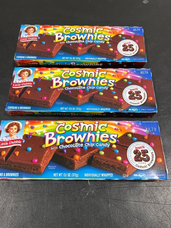 Photo 2 of Little Debbie Cosmic Brownies, 6 Individually Wrapped Brownies, 13.1 OZ Box 13.1 Ounce (Pack of 1) 3 BOXES   BB 11-02-2024  