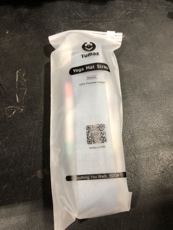 Photo 1 of Tumaz Yoga Mat Strap [MAT NOT Included] (2 Sizes) with Extra Thick & Comfy Delicate Texture, Adjustable Yoga Mat Carrier