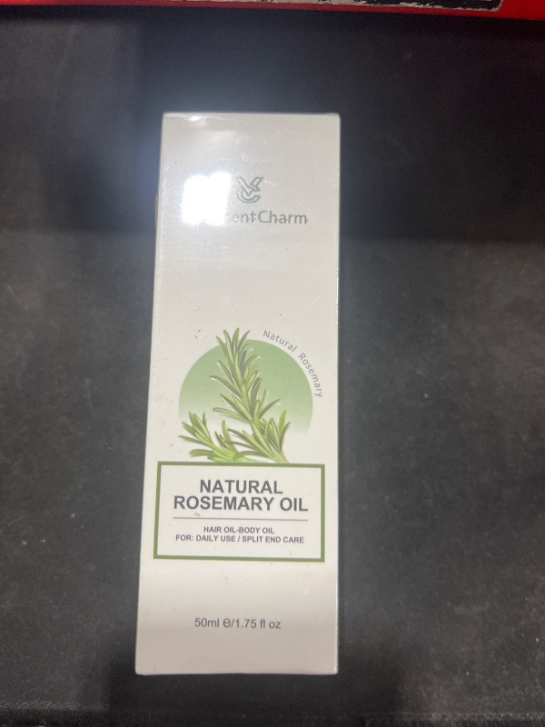 Photo 2 of VelucentCharm Rosemary Organic Hair Growth Oil for All Hair Types with Jojoba and Sweet Almond Oil, Rosemary Essential Oil for Hair and Skin Care, 1.75 Fl oz