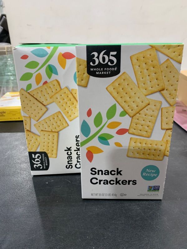 Photo 2 of [pack of 2] 365 by Whole Foods Market, Natural Buttery Flavor Snack Crackers, 16 Ounce