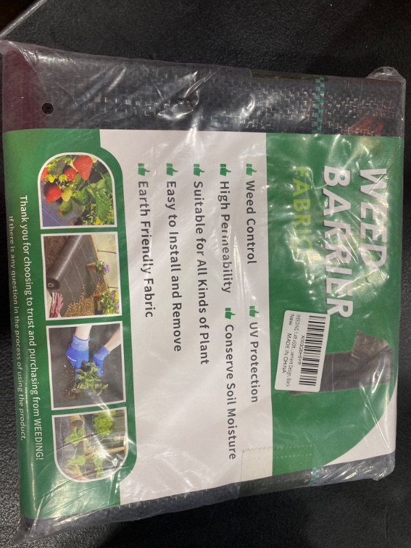 Photo 1 of 1.4FT x 50FT Weed Barrier Landscape Fabric Heavy Duty, 3.2oz Gardening Weed Control Mat, Ground Cover Weed Block Gardening Mat, Woven Garden Cloth for Underlayment, Premium Commercial Driveway Fabric
