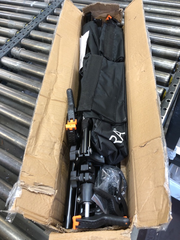 Photo 1 of MSKIRA Photo Backdrop Stand Kit 10ft X 7.5ft, Adjustable Background Stand, Backdrop Support System for Studio Portrait Photoshoot, Wedding Parties, with Clamps, Sandbags, Clips, Carrying Bag