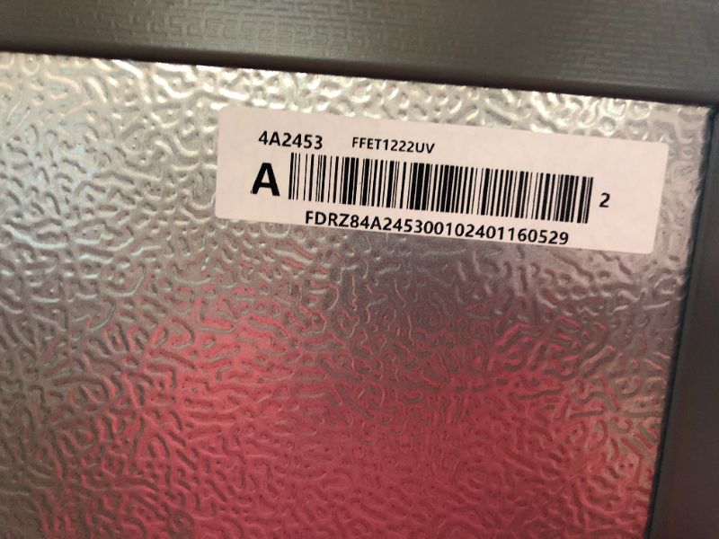 Photo 5 of 11.6 Cu. Ft. Top-Freezer RefrigeratorFrigidaire 11.6 Cu. Ft. Compact ADA Top Freezer Refrigerator in Brushed Steel with Electronic Control Panel, Reversible Door Swing, ENERGY STAR
