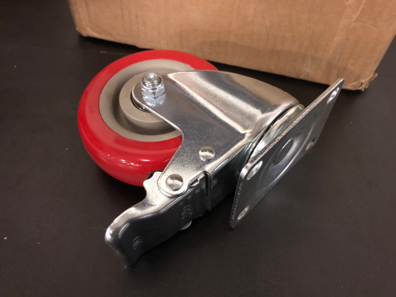 Photo 1 of  5 Inch Casters Set of 4 Heavy Duty - Caster Wheels, CLOATFET Locking Casters, Swivel Casters with Brake (Top Plate), Double Ball Bearing Non Marking Castor Wheels for Cart Furniture Workbench
