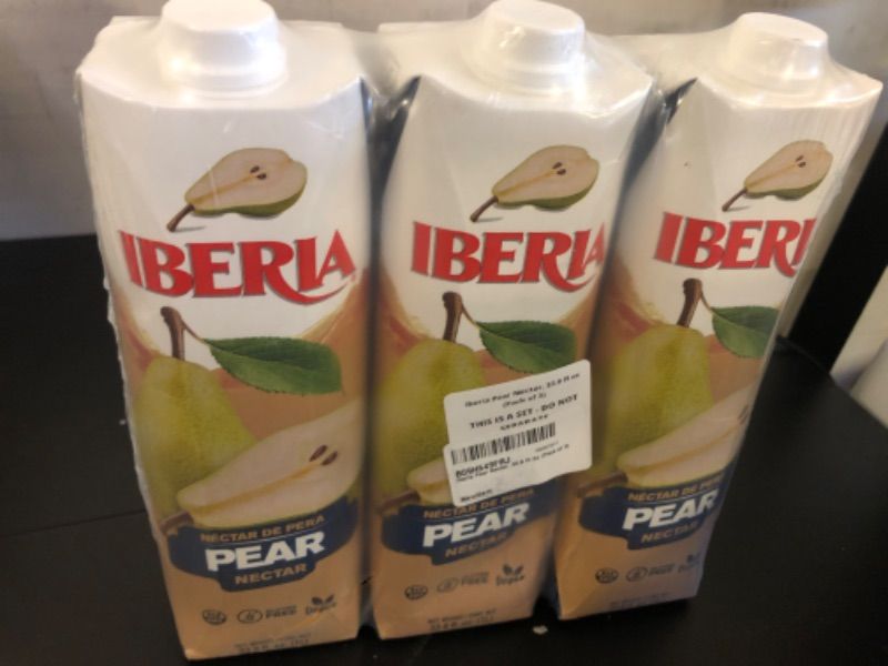 Photo 2 of Iberia Pear Nectar, 33.8 Fl Oz (Pack of 3)  exp date 08/2024---