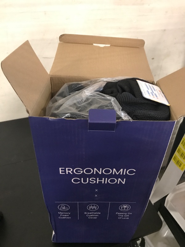 Benazcap X Large Memory Seat Cushion for Office Chair Pressure Relief