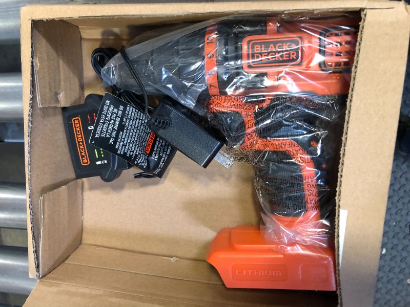 Photo 2 of BLACK+DECKER 20V MAX Cordless Drill and Driver
BATTERY NOT INCLUDED 