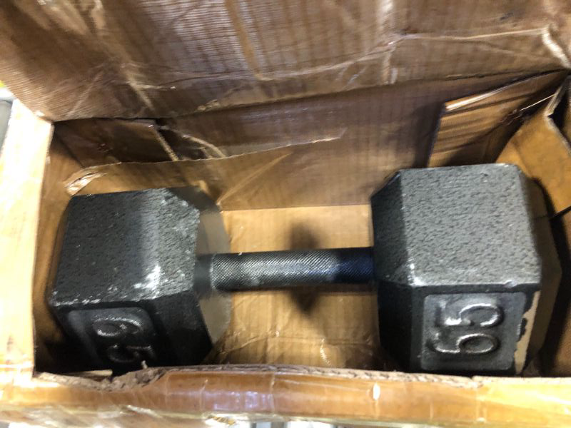 Photo 2 of CAP Barbell 55lb Cast Iron Hex Dumbbell, Single
