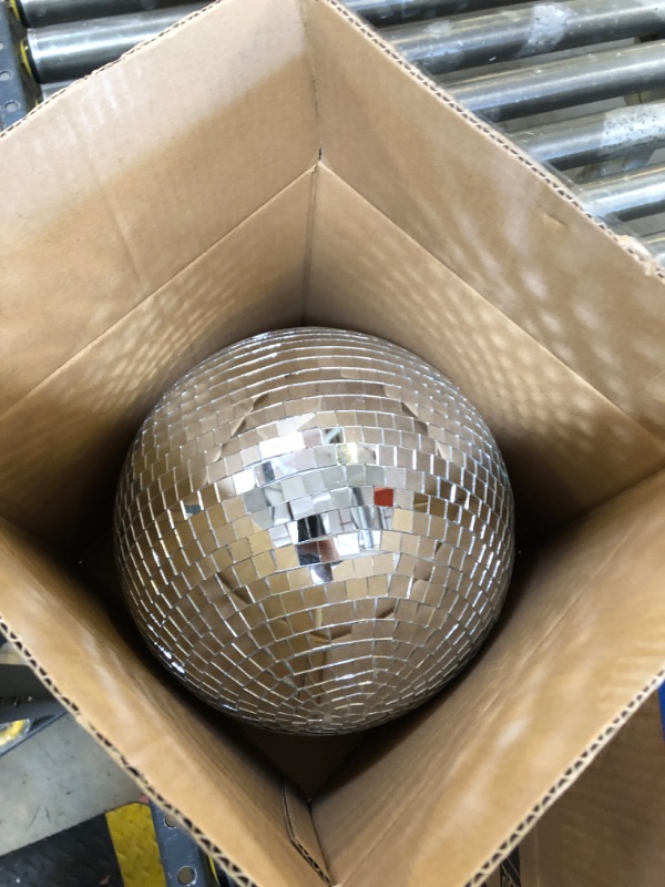 Photo 2 of 10" Mirror Disco Ball Great for a Party or Dj Light Effect Christmas