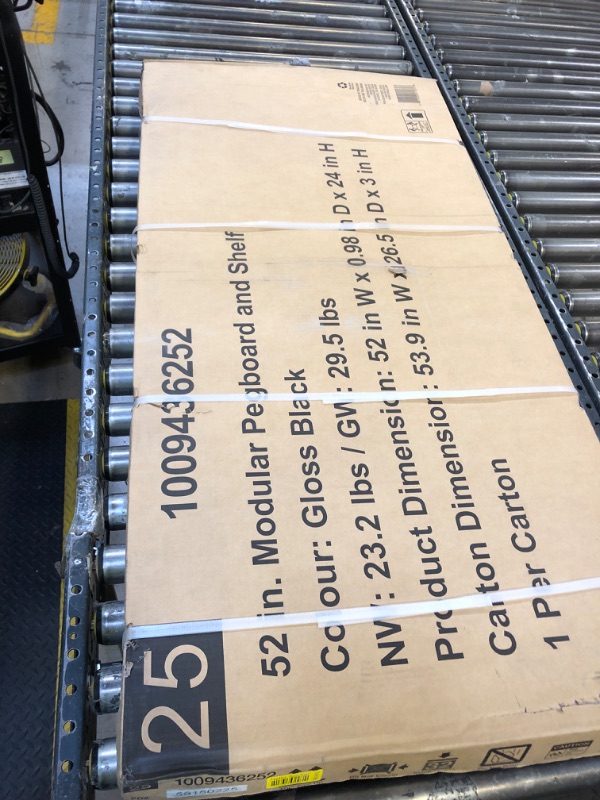Photo 1 of 
Husky
Modular 52 in. W Standard Duty Black Pegboard Attachment