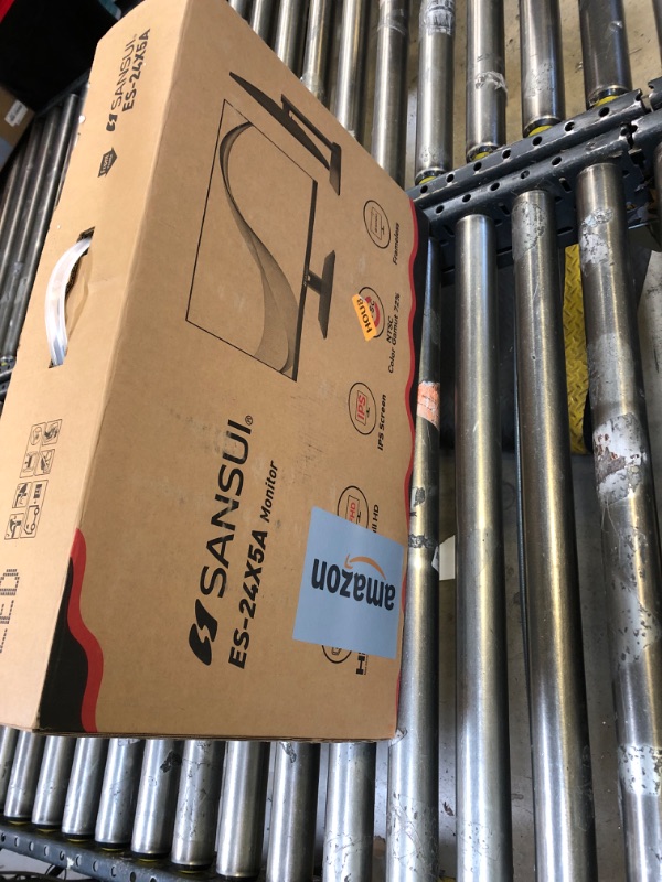 Photo 1 of SANSUI 24 Inch IPS Monitor with Speakers Built-in MPRT 1MS, DP HDMI VGA Ports, 110% sRGB HDR FHD 1080P Computer Monitor Frameless/Eye Care/Tiltable/Cable Management(ES-24X5A HDMI Cable Included)