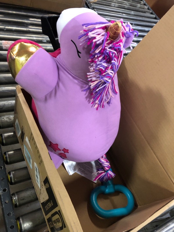 Photo 2 of Little Tikes Unicorn Pillow Racer, Soft Plush Ride-On Toy for Kids Ages 1.5 Years and Up, Large, Pink