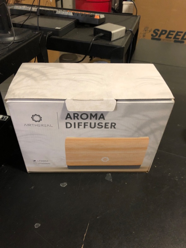 Photo 1 of Airthereal 500ml Flame Diffuser, Aroma Essential Oil Diffuser, Ultrasonic Cool Mist Humidifier, Adjustable Mist Mode, Timer, LED Flame Lighting Effect, LF500M Fire Diffuser