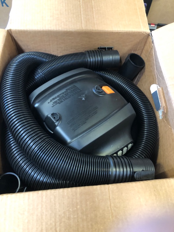 Photo 2 of 12 Gallon 5.0 Peak HP NXT Shop Vac Wet Dry Vacuum with General Debris Filter, Locking Hose and Accessory Attachments
