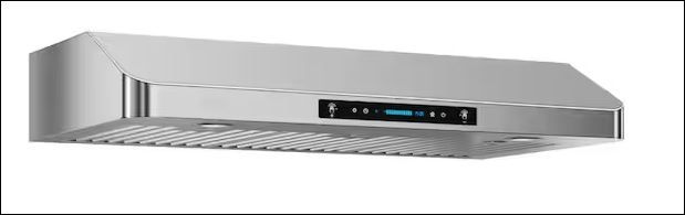 Photo 1 of 30 in. 900 CFM Ducted Under Cabinet Range Hood in Stainless Steel 4 Speed Gesture Sensing and Touch Control Panel


