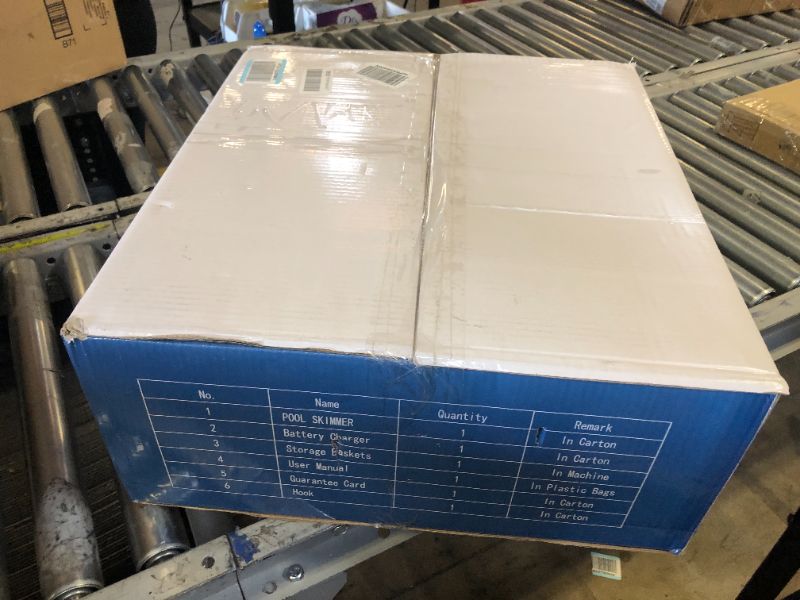 Photo 1 of Cofiyard Solar Pool Skimmer, Pool Surface Cleaner Robot, Solar Powered & Rechargeable Battery, App Remote Control Pool Skimmer Robot for All Swimming Pool-Blue