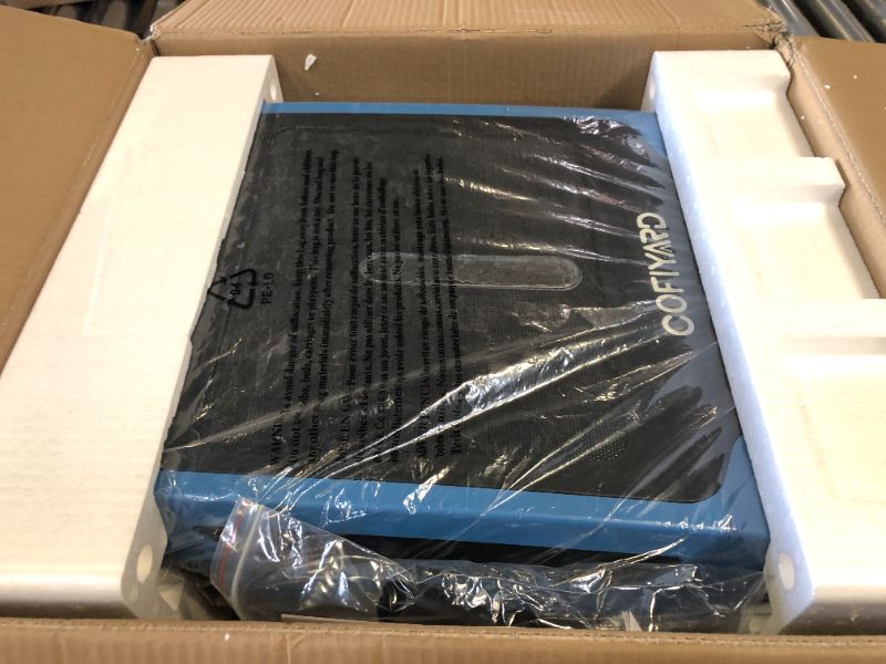 Photo 1 of Cofiyard Solar Pool Skimmer, Pool Surface Cleaner Robot, Solar Powered & Rechargeable Battery, App Remote Control Pool Skimmer Robot for All Swimming Pool-Blue