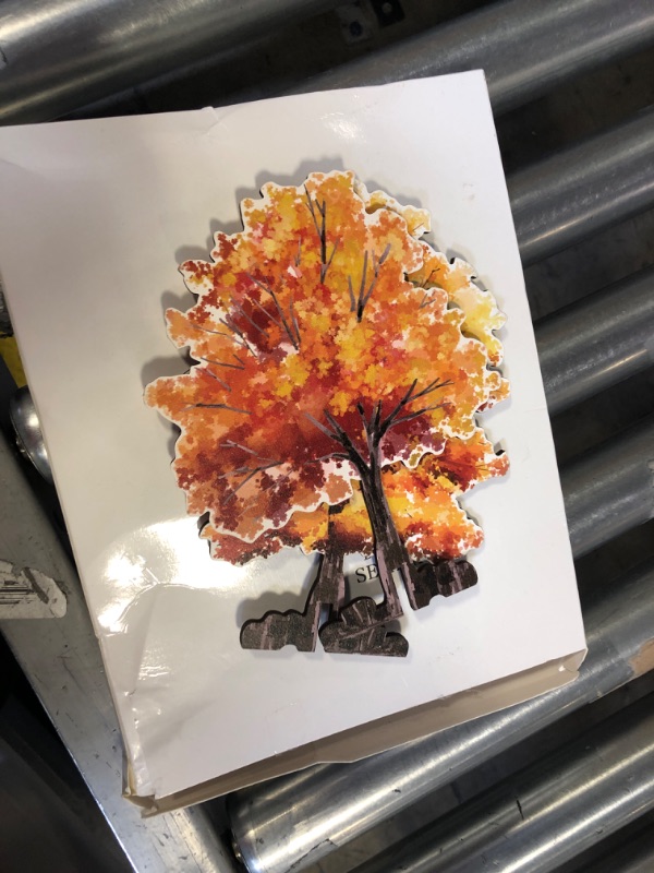 Photo 1 of Wonderjune 5 Pieces Mini Fall Maple Tree 5 Size Autumn Artificial Miniature Trees Village Fall Decorations Thanksgiving Tabletop Centerpieces Set for Indoor Home Harvest Wedding Party Decoration