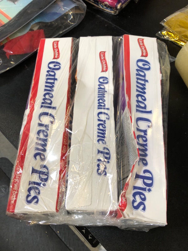 Photo 2 of 3 BOXES Little Debbie Oatmeal Crème Pies EXP 1-16-24