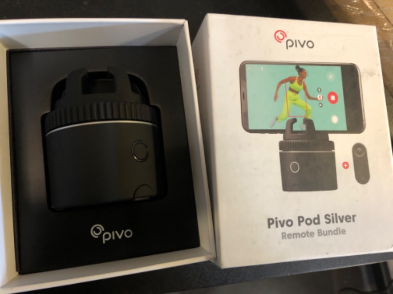 Photo 2 of Pivo Pod Silver Equestrian Pack, Auto Face, Body, Horse Smart Phone Tracking Holder, Ai-Powered 360° Rotation, Remote Control for Hands-Free Video Recording