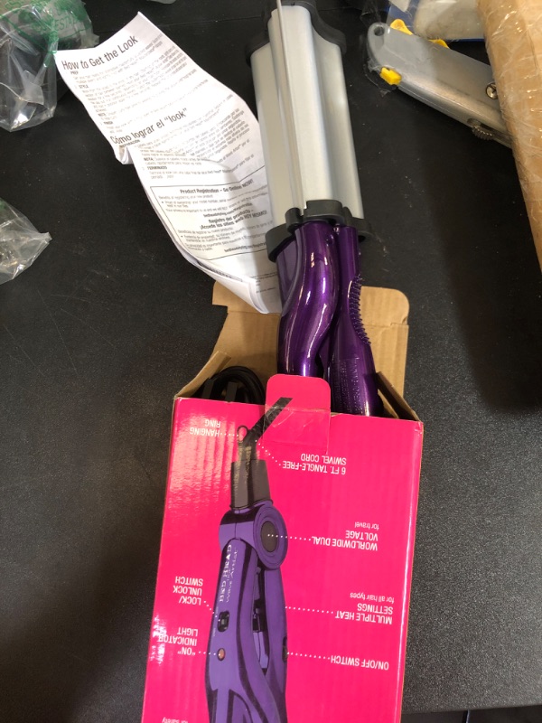Photo 1 of Bed Head Wave Artist Deep Waver | Combat Frizz, Get Long Lasting Results, & Add Massive Shine for Beachy Waves | With Tourmaline Ceramic Technology (Purple)
