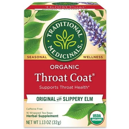 Photo 1 of (6 Pack)Traditional Medicinals Organic Throat Coat Herbal Tea Bags 16 Ct.
  exp 2027 -4 