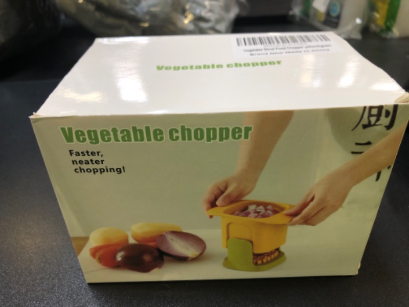 Photo 2 of Vegetable Chopper Vegetable Slicer Food Chopper Slicer… (yellow&green)