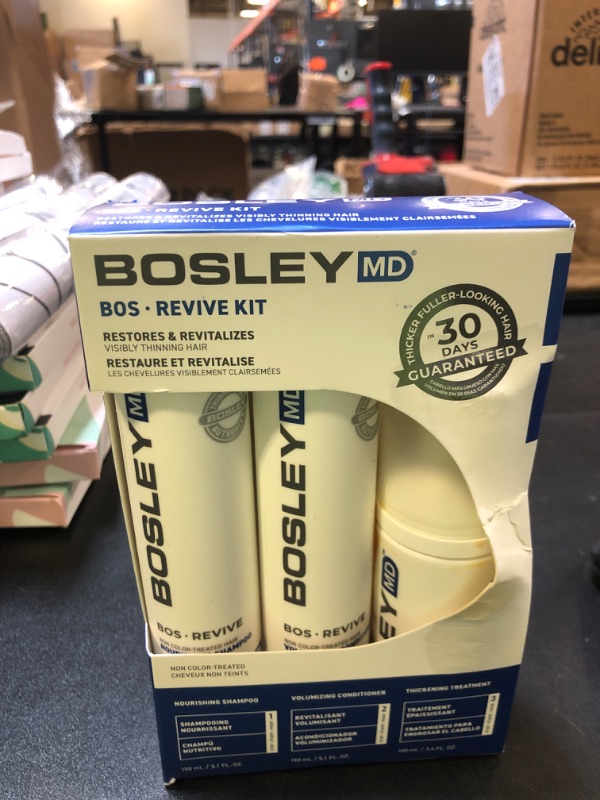 Photo 2 of BosleyMD Revive Non Color Treated Kit 3-pc. Value Set - 14 oz.