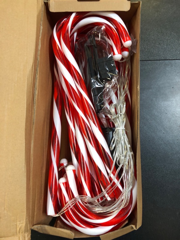 Photo 1 of 12 Pack LED Candycane Yard Lights 