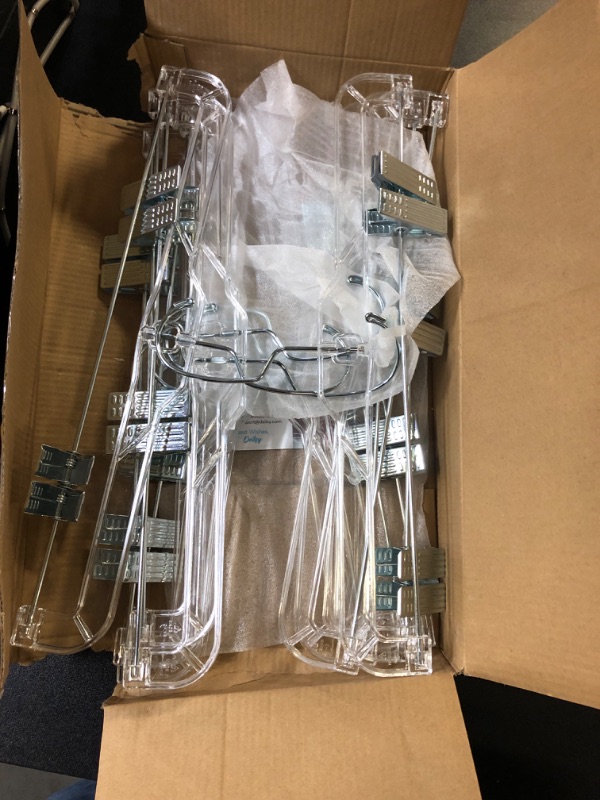 Photo 1 of 12 Pack Clear Pants Hangers 