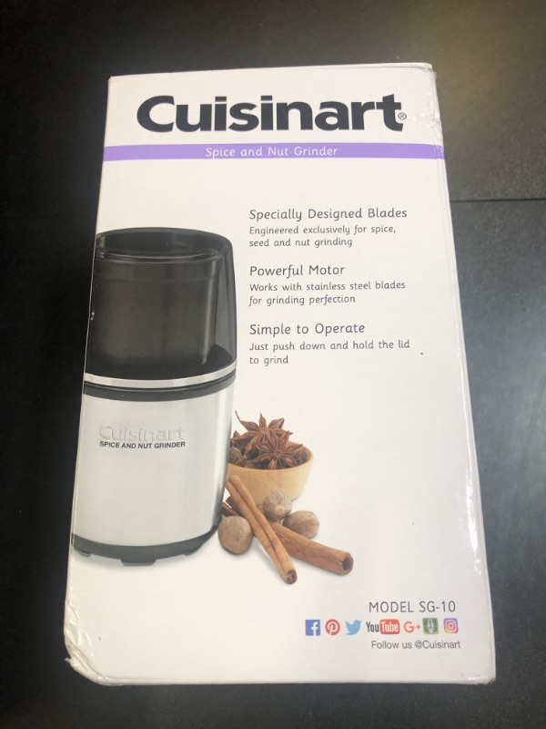 Photo 3 of Cuisinart SG-10 Electric Spice-and-Nut Grinder