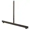 Photo 1 of 18 in. H x 24 in. L Black T-Shaped Leg for Freestanding Gridwall Panel (Pack of 12)
