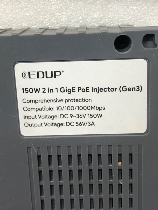 Photo 2 of 150W 2 IN 1 GIGE POE INJECTOR (GEN 3)